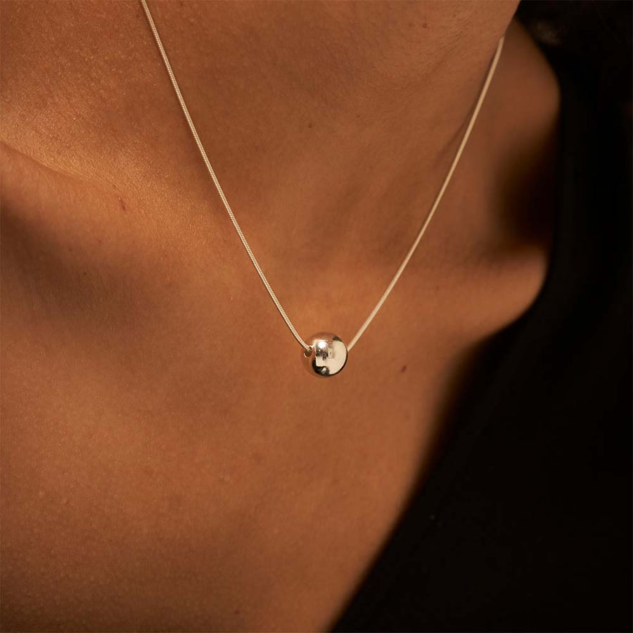 Ball Snake Necklace Silver