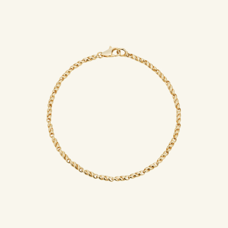 14K Twist Volume Bracelet