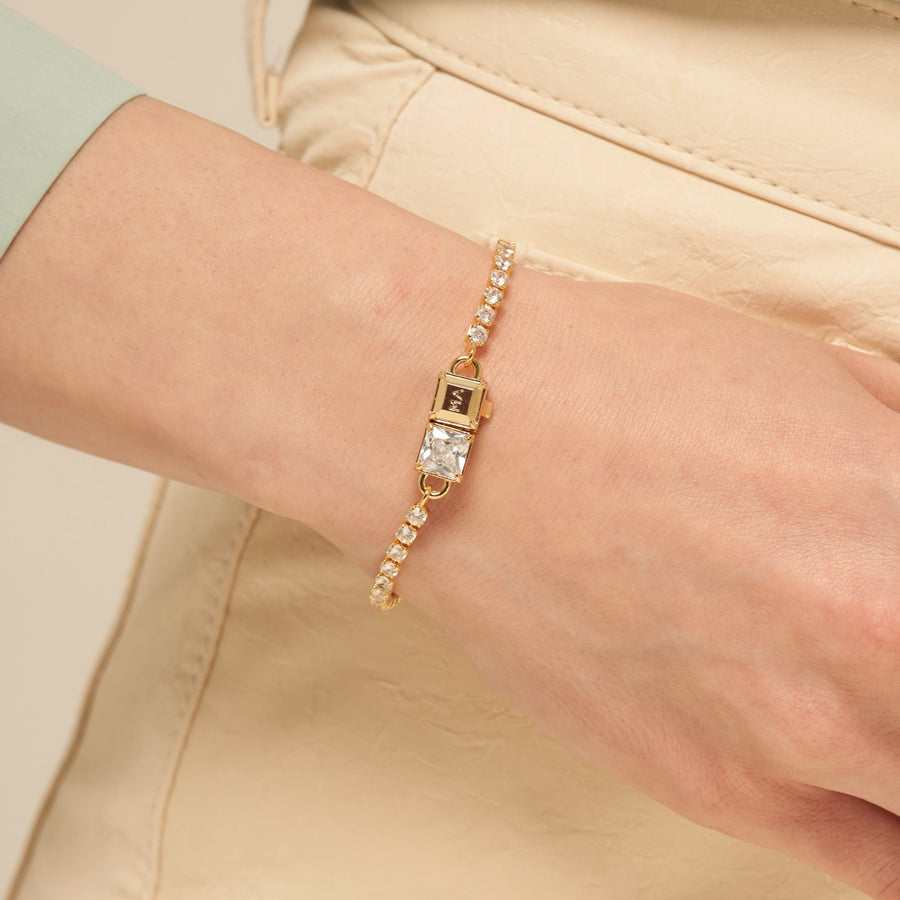 Brilliant Point Lock Bracelet