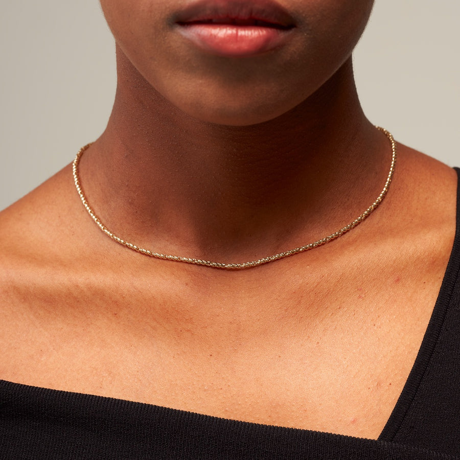 14K Twist Volume Necklace