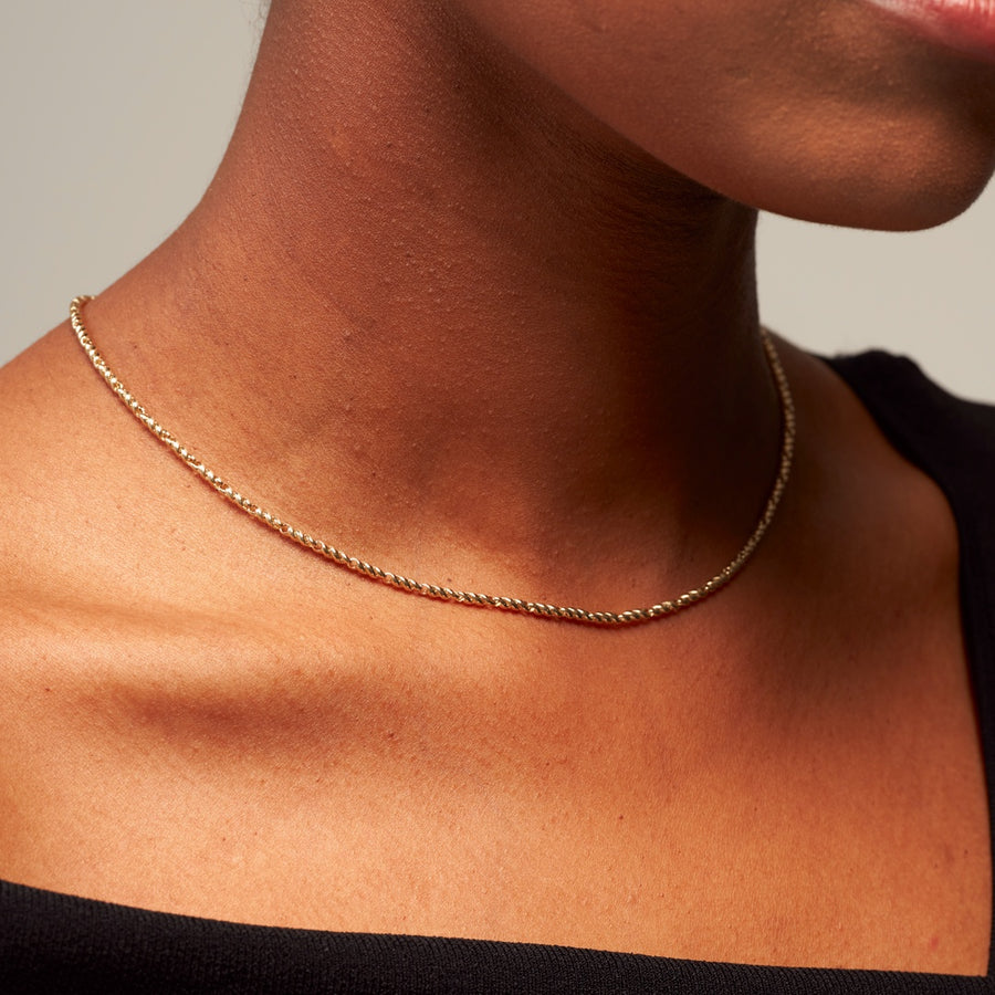 14K Twist Volume Necklace