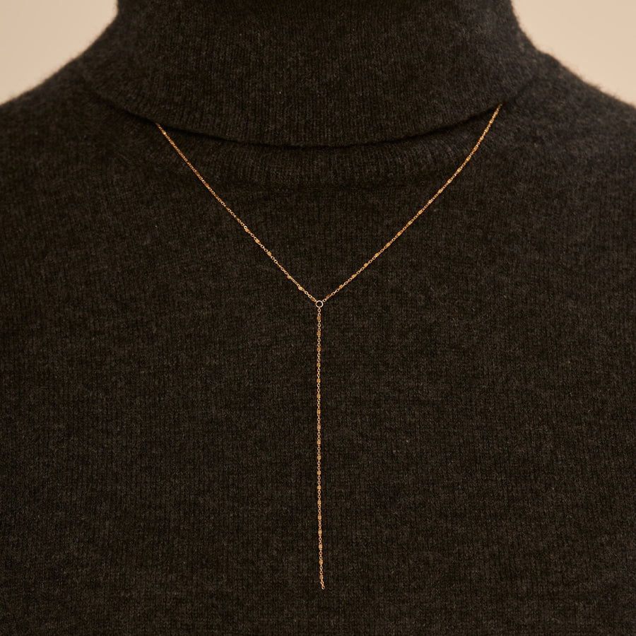 Long Drop Y Necklace